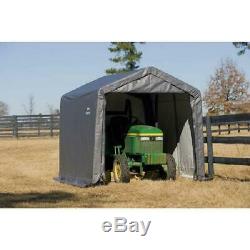 10 x 10 x 8Ft Peak Storage Shed Shelter Outdoor Garage Tent Waterproof Mower ATV