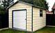 10 X 12 Metal Storage Shed With A Floor And A 6 X 6 Rollup Door Installed