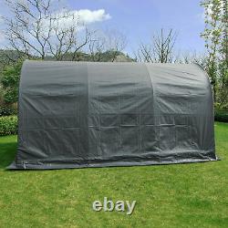 10x10/ 10x15/ 10x20 ft Canopy Carport Tent Outdoor Storage Shed Dome/ Gable Roof