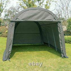 10x10/ 10x15/ 10x20 ft Canopy Carport Tent Outdoor Storage Shed Dome/ Gable Roof