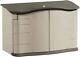 18 Ft³ Horizontal Resin Outdoor Storage Shed Weather Resistant For Garden Pool