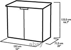 249319 Store It Out Nova Outdoor Garden Storage Shed, 32 X 71.5 X 113.5 Cm, Dar