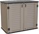 26 Cu. Ft Outdoor Storage Shed Multi-function, Lockable Horizontal Storage Unit W