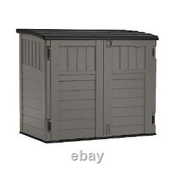 2.7 X 4.41 Ft. Resin Horizontal Storage Shed, Sand Brown