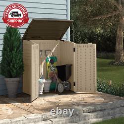 2.7 X 4.41 Ft. Resin Horizontal Storage Shed, Sand Brown