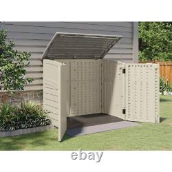 2 Ft. 8 In. X 4 Ft. 5 In. X 3 Ft. 9.5 In. Resin Horizontal Storage Shed