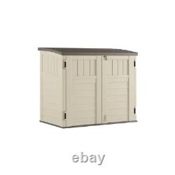 2 Ft. 8 In. X 4 Ft. 5 In. X 3 Ft. 9.5 In. Resin Horizontal Storage Shed