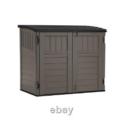 2 Ft. 8 In. X 4 Ft. 5 In. X 3 Ft. 9.5 In. Resin Horizontal Storage Shed