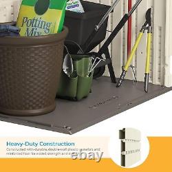 34 Cu Ft Capacity Horizontal Outdoor Storage Shed for Garbage Cans