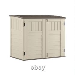 34 Cu Ft Capacity Horizontal Outdoor Storage Shed for Garbage Cans, Garden Ac