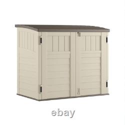 34 Cu Ft Capacity Horizontal Outdoor Storage Shed for Garbage Cans, Garden Ac