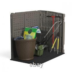 34 Cu. Ft. Horizontal Shed for Outdoor Storage withLocking System, Stoney/Black