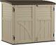 34 Cubic Feet Durable All Weather Lockable Horizontal Plastic Compact Storage