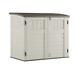 34 Cu. Ft. Horizontal Outdoor Resin Storage Shed, Vanilla 1 Pack