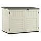 34 Cu. Ft. Horizontal Outdoor Resin Storage Shed, Vanilla 1 Pack New