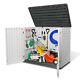 35 Cu. Ft Outdoor Storage Box Horizontal Resin Patio Garden Shed With Lockable Door