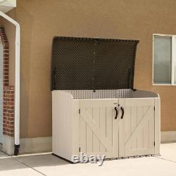 3X6Ft Outdoor Horizontal Shed Garage Backyard Backyard Utility Tool Storage New