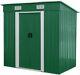 3.5x6 Ft Horizontal Outdoor Storage Shed Without Floor Base Padlockable, Steel