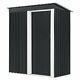3.5x 6 Ft Horizontal Outdoor Storage Shed Without Floor Base With Lockable Door