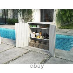 3 Ft W X 1 Ft D Resin Horizontal Storage Shed