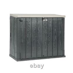 44 Cu Ft Weather Resistant Horizontal Outdoor Storage Shed Cabinet Heavy Duty