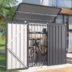 46 Cu. Ft Outdoor Garbage Bike Storage Shed, Horizontal Storage Cabinet
