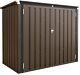 46 Cu. Ft Outdoor Storage Box Sheds Horizontal Cabinet Box For Bikes Trash Cans