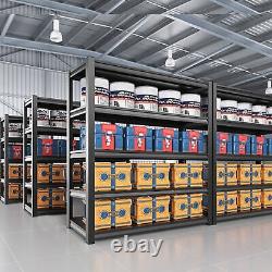 48''L 5Tier Heavy Duty Boltless Metal Shelving Shelves Storage Shelf Garage Shed