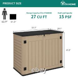 4.25 Ft. W X 2.4 Ft. D Resin Horizontal Storage Shed