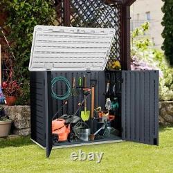 4.25 ft. W x 2.4 ft. D Resin Horizontal Storage Shed