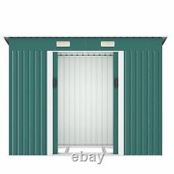 4.2'x9.1' Outdoor Storage Shed Utility Metal Tool House Backyard Lawn Waterproof