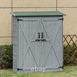 4.5 Ft. W X 1.5 Ft. D Solid Wood Horizontal Storage Shed