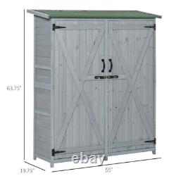 4.5 Ft. W X 1.5 Ft. D Solid Wood Horizontal Storage Shed