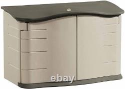 4.5 x 3Ft Small Horizontal Resin Outdoor Garden Storage Shed withFloor All-Weather