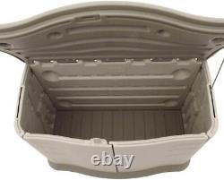 4.5 x 3Ft Small Horizontal Resin Outdoor Garden Storage Shed withFloor All-Weather