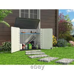 4 ft. W x 2 ft. 5 in. D Plastic Horizontal Storage Shed