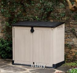 4 ft. W x 2 ft. D 30-Cu Ft Durable Resin Horizontal Shed All-Weather Outdo