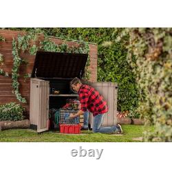 4 ft. W x 2 ft. D 30-Cu Ft Durable Resin Horizontal Shed All-Weather Outdoor NEW