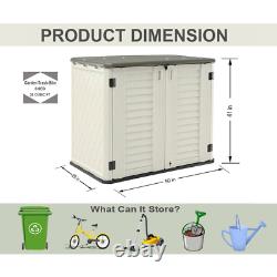 4 ft. W x 2 ft. D Plastic Horizontal Garage Shed