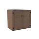 50 Cu. Ft. Horizontal Outdoor Storage Shed, Hdpe Patio Storage Cabinet With S