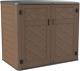 50 Cu. Ft. Horizontal Outdoor Storage Shed, Hdpe Patio Storage Cabinet With Shel