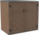 50 Cu. Ft. Horizontal Outdoor Storage Shed, Hdpe Patio Storage Cabinet With Shel