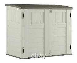 53 x 31.5 x 45.5 Horizontal Resin Outdoor Storage Shed with Floor