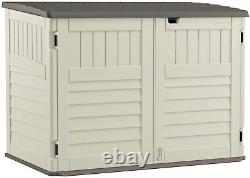 5.9 Ft X 3.7 Ft Horizontal Stow-Away Storage Shed All-Weather Resin Outdoor Stor