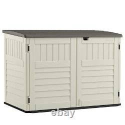 5.9 ft. X 3.7 ft Horizontal Stow-Away Storage Shed All-Weather Resin