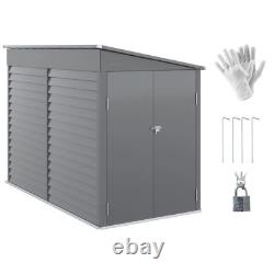 5 Ft. W X 9 Ft. D Metal Lear-To Storage Shed