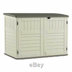 5 x 3 Storage Shed Wood like finish All-Weather Resin for Outdoor Trash Cans