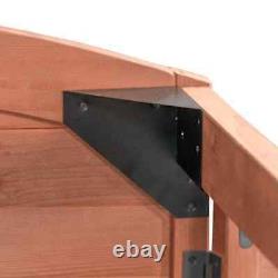 65 in. X 38 in. X 53 in. Cedar Large Horizontal Refuse Storage Shed