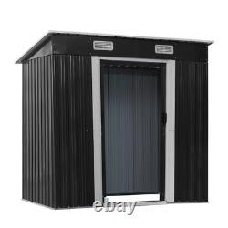 6 Ft. 4 In. W X 3 Ft. 10 In. D Galvanized Steel Horizontal Storage Shed