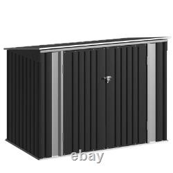 6 Ft. W X 3 Ft. D Galvanized Steel Horizontal Garage Shed